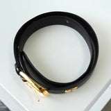 セリーヌ ヴィンテージ 輪馬車 サルキー レザー ベルト ブラック - NEWSED