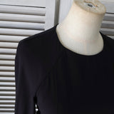 ルイ ヴィトン パフスリーブ シフォン ワンピース ブラック - NEWSED