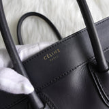 セリーヌ ラゲージ マイクロショッパー レザー ハンドバッグ ブラック - NEWSED