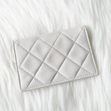 シャネル ココマーク マトラッセ ターンロック ラムスキン チェーン ショルダーバッグ ホワイト - NEWSED