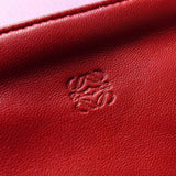 ロエベ アナグラム レザー コインケース レッド - NEWSED