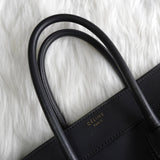 セリーヌ ラゲージ マイクロショッパー レザー ハンドバッグ ブラック - NEWSED