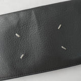 メゾン マルジェラ 四つタグ レザー ロングウォレット 長財布 グレー - NEWSED