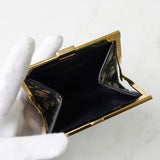 ディオール トロッター キャンバス/レザー がま口 コインケース ネイビー - NEWSED