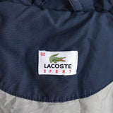 ラコステ スポーツ バイカラー ナイロンジャケット ブルゾン ロゴパッチ ネイビー/グレージュ - NEWSED
