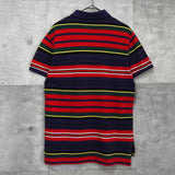 ポロ ラルフローレン ロゴ 刺繍 ボーダー柄 半袖ポロシャツ マルチカラー - NEWSED