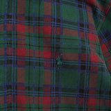 ポロ ラルフローレン ロゴ 刺繍 チェック柄 半袖ポロシャツ グリーン / レッド - NEWSED