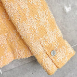 シャネル ヴィンテージ ココマーク メタルボタン ツイードジャケット オレンジ イエロー - NEWSED