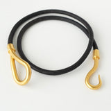 エルメス レザー ジャンボ チョーカー ブレスレット ブラック 箱付き - NEWSED