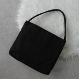 プラダ ポコノ テスート ナイロン トライアングルロゴ ハンドバッグ トートバッグ ブラック - NEWSED