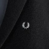 フレッドペリー ロゴ刺繍 起毛 ロングコート コクーンコート チェスターコート ブラック - NEWSED