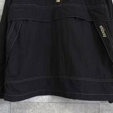 ステューシー ロゴ刺繍 ステッチ アノラックパーカー ブラック - NEWSED