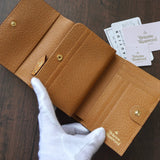 ヴィヴィアン・ウエストウッド オーブ レザー 三つ折り財布 キャメル 箱付き 未使用品 - NEWSED