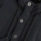 ポロ ラルフローレン フーデッドジャケット フリース裏地 ボア裏地フード ブラック - NEWSED