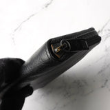 メゾン マルジェラ 四つタグ レザー ラウンドジップ コンパクトウォレット ブラック - NEWSED