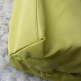 プラダ ポコノ テスート ナイロン 三角プレート トートバッグ ライムグリーン - NEWSED