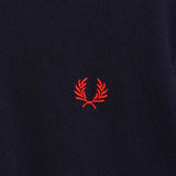 フレッドペリー ロゴ刺繍 半袖ポロシャツ ネイビー / レッド / ホワイト - NEWSED