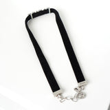 クリスチャン ディオール ラインストーン ベルベット チョーカー ブラック - NEWSED