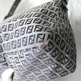 フェンディ マンマバケット ズッキーノ キャンバス ワンショルダーバッグ グレー / ネイビー - NEWSED