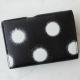 バレンシアガ ペーパーミニ レザー 三つ折り財布 コンパクトウォレット ブラック - NEWSED