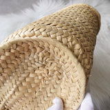 ロエベ アナグラム ラフィア バスケットバッグ カゴバッグ ベージュ / オレンジ - NEWSED