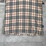 バーバリー ブラック レーベル ホースロゴ 刺繍 ノバチェック 半袖トップス ベージュ - NEWSED