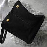 プラダ カナパ キャンバス トートバッグ ブラック - NEWSED