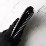 メゾン マルジェラ カレンダーロゴ レザー 二つ折り財布 コンパクトウォレット ブラック 箱付き - NEWSED