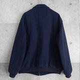 ポロバイラルフローレン ウールジャケット ブルゾン ロゴ 刺繍 キルティング裏地 ネイビー - NEWSED