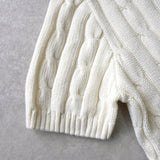 ポロ ラルフローレン ハートロゴ ケーブル編み 半袖ニット ホワイト レディース - NEWSED