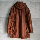 ストーン アイランド コーティング フーデッド 中綿ジャケット ブラウン - NEWSED