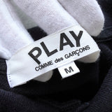 プレイ コムデギャルソン ハートロゴ 半袖ポロシャツ ブラック - NEWSED