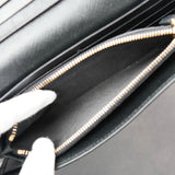 プラダ サフィアーノレザー 二つ折り長財布 ゴールド ブラック ギャランティーカード 箱付き - NEWSED