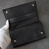 プラダ サフィアーノ レザー 二つ折り財布 長財布 ブラック - NEWSED