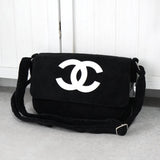 シャネル ココマーク パイル地 ノベルティ ショルダーバッグ ブラック - NEWSED
