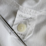 クリスチャン ディオール スポーツ ヴィンテージ ロゴ 刺繍 アーガイル 半袖ポロシャツ ホワイト - NEWSED