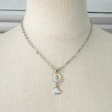 クリスチャン ディオール レインボーロゴ ハート シルバー ネックレス - NEWSED