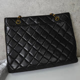 シャネル ココマーク ターンロック マトラッセ ラムスキン チェーン トートバッグ ブラック - NEWSED