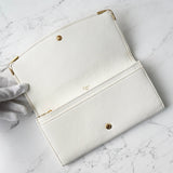 カルティエ マルチェロ レザー 長財布 二つ折り財布 ホワイト - NEWSED