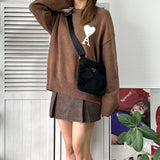 プラダ ポコノ テスート ナイロン ショルダーバッグ 三角プレート ブラック - NEWSED