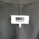 エムエムシックス メゾン マルジェラ オーバーサイズ 半袖 ミリタリージャケット カーキ - NEWSED