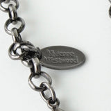 ヴィヴィアン ウエストウッド オーナメンタルタイニーオーブ ラインストーン シルバー ネックレス - NEWSED