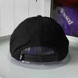 ステューシー ロゴ キャップ ブラック - NEWSED