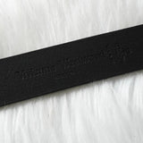 ヴィヴィアン ウエストウッド オーブ レザー ベルト ブラック - NEWSED