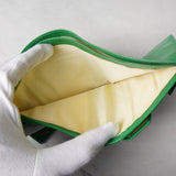 セリーヌ ゴールド ガンチーニ レザー 二つ折り財布 グリーン - NEWSED