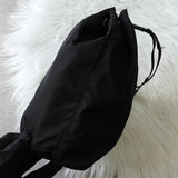 プラダ ポコノ テスート ナイロン トライアングルロゴ 巾着バッグ ポーチ ブラック - NEWSED