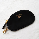 プラダ サフィアーノ レザー コインケース ミニポーチ ブラック - NEWSED