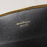 サルバトーレ フェラガモ ガンチーニ レザー 長財布 ブラック パスケース付き 箱付き - NEWSED