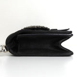 ミュウミュウ マテラッセ ビジュー レザー チェーン ショルダーバッグ ブラック - NEWSED