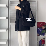 シャネル ココマーク パイル地 ノベルティ ショルダーバッグ ブラック - NEWSED